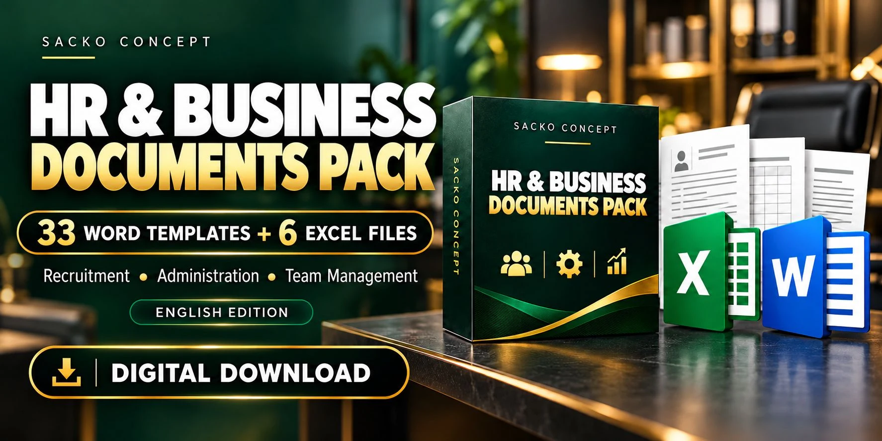 Couverture officielle du pack RH, édition anglaise