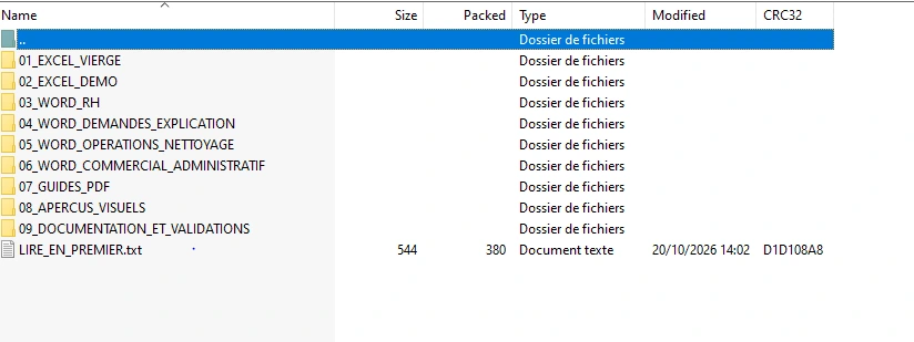 Folder structure